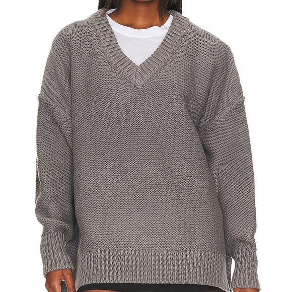 Free People Alli V Neck Sweater - Picture 1 of 4